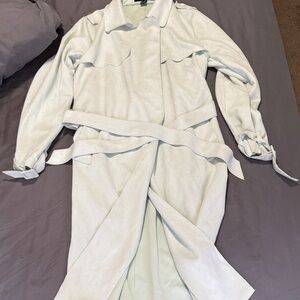 Forever 21 Light Cream Trench Coat